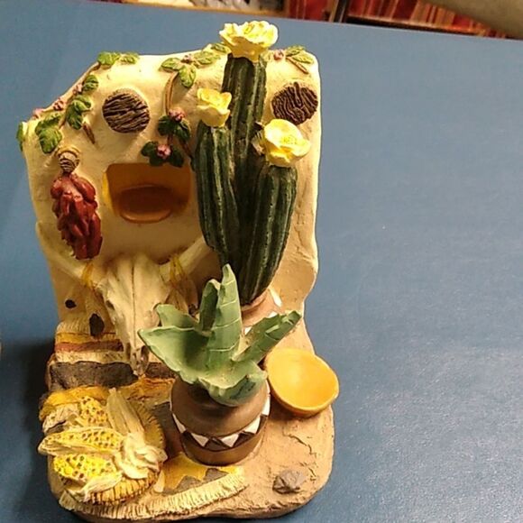 Cactus and Succulent Bookends HEAVY Southwest Skull - Picture 3 of 8